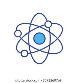 Atom icon vector stock illustration