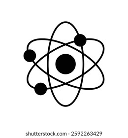 Atom icon vector stock illustration