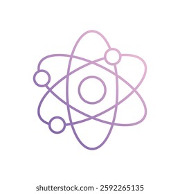 Atom icon vector stock illustration