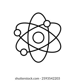 Atom icon vector stock illustration