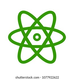 Atom-Symbol, Atom-Vektorsymbol, Chemie 