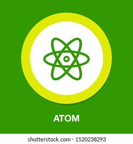 Atom-Symbol, Atom-Vektorsymbol, Chemie 