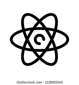 Atom Icon Vector Symbol Design Illustration