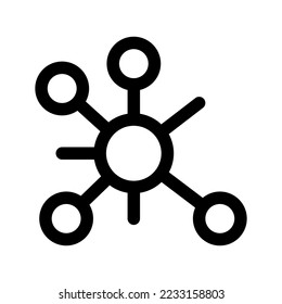 Atom Icon Vector Symbol Design Illustration