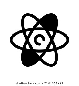 Atom Icon Vector Symbol Design Illustration