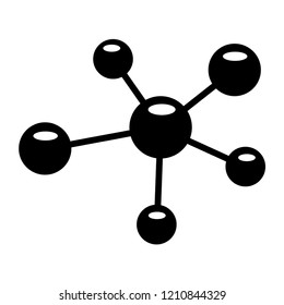 Atom icon vector , atom symbols.