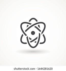 Atom icon vector , atom symbols.