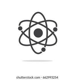 Atom icon vector , atom symbols. - Shutterstock ID 662993254