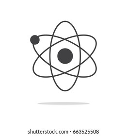 Atom icon vector, atom symbols.