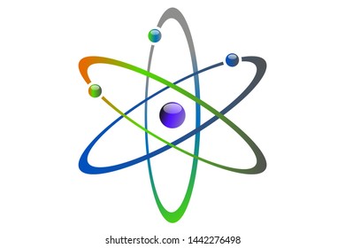 Atom icon vector , atom symbols. Vector illustration