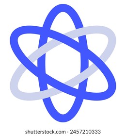 Icono de átomo para Web, App, infografía, etc