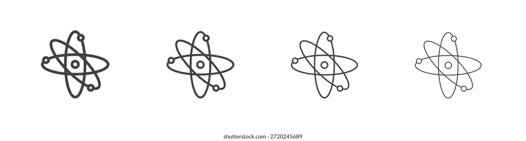 Ícones Atom para design gráfico e web.