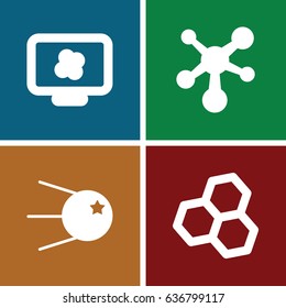 Atom icons set. 