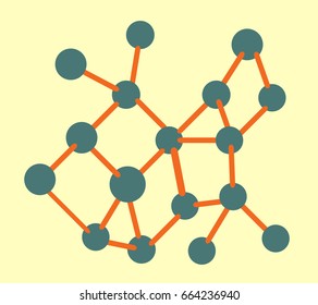 atom and ion symbols vector drawn