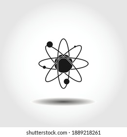 Atom isolated vector icon. Atom design element