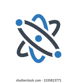 Atom Laboratory Science Molecule Icon