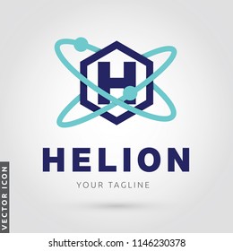 Letra Atom H Logo/Ícone 