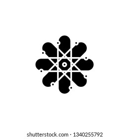 atom line icon