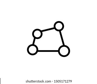 Atom line icon. Vector symbol in trendy flat style on white background. Science sing for design.