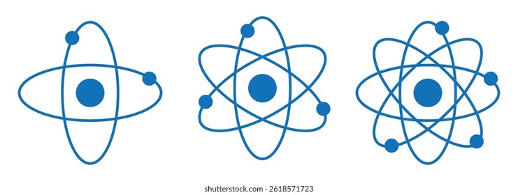 ícone do atom liner. ícone atom.