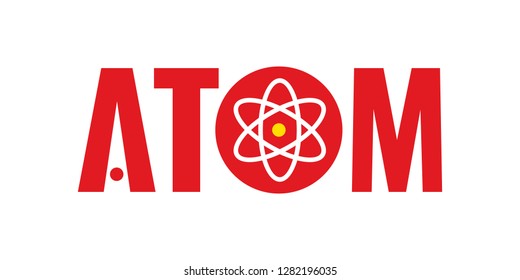 atom logo design