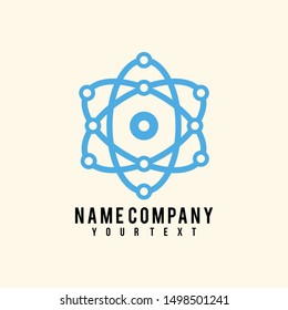 Atom logo is strong unique and luxurious