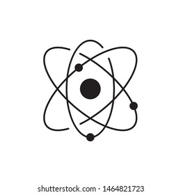 Atom logo template vector chemical icon design