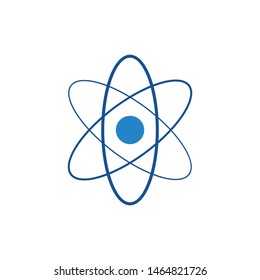 Atom logo template vector chemical icon design