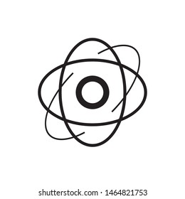 Atom logo template vector chemical icon design