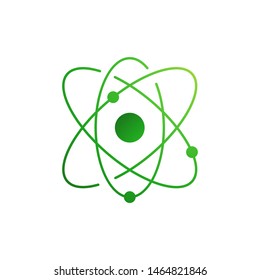Atom logo template vector chemical icon design