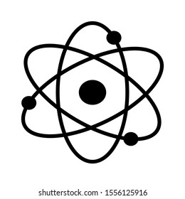 Atom logo template vector chemical icon design