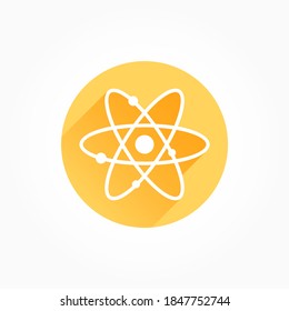 Atom Long Shadow Color Icon