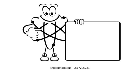 Molécula de mascote de átomo. Símbolo de ciência. Energia nuclear, pesquisa científica e química molecular. Estrutura atômica, fórmula - elétron, próton, nêutron, partícula elementar o núcleo de um átomo.