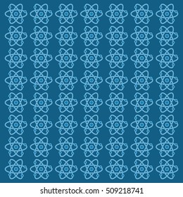 Atom medical science icon vector illustration graphic design