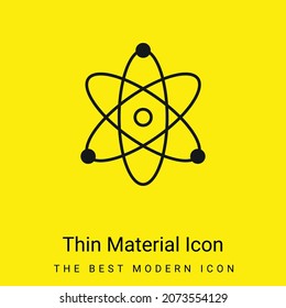Atom minimal bright yellow material icon