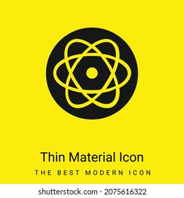Icono mínimo de material amarillo brillante