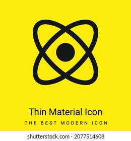 Atom minimal bright yellow material icon