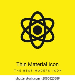 Atom minimal bright yellow material icon