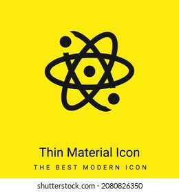 Atom minimal bright yellow material icon