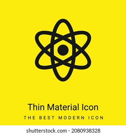 Atom minimal bright yellow material icon
