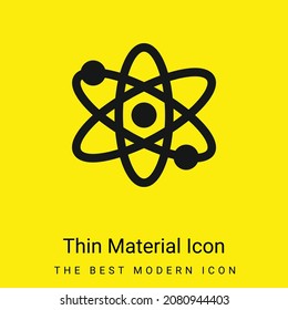 Atom minimal bright yellow material icon