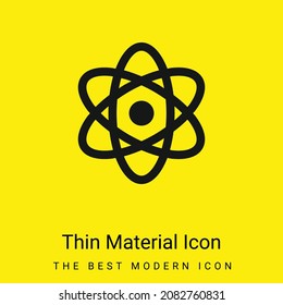 Atom minimal bright yellow material icon