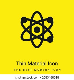 Atom minimal bright yellow material icon