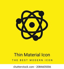 Icono mínimo de material amarillo brillante