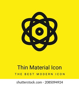 Atom minimal bright yellow material icon