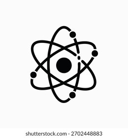 Representação Gráfica do Modelo Atom de Aplicações de Pesquisa de Física de Partículas e Energia Nuclear