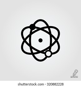 Atom model icon