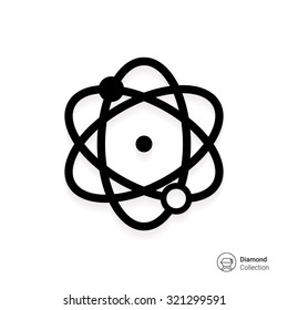 Atom model icon