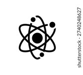 Atom Model Science Physics Icon