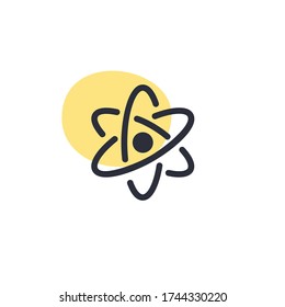 Atom - Modern Icon (Piktogramm)